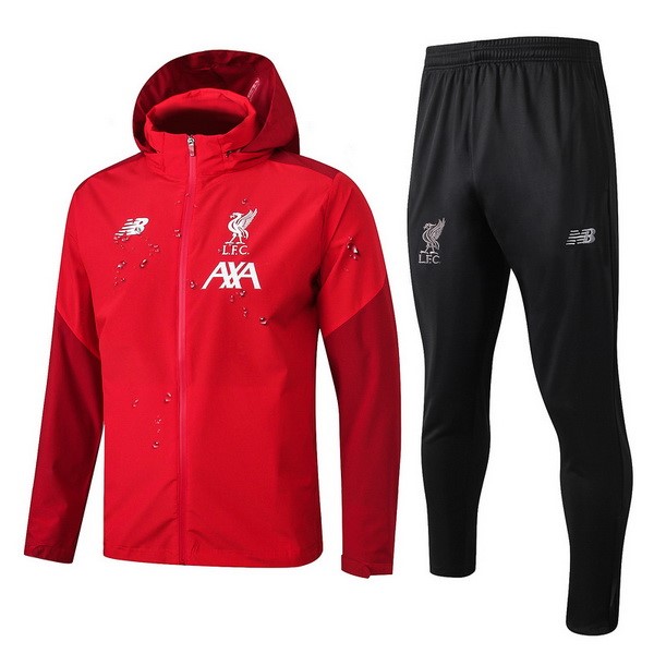 Windjacke Liverpool Komplett Set 2019-20 Rote Schwarz Fussballtrikots Günstig